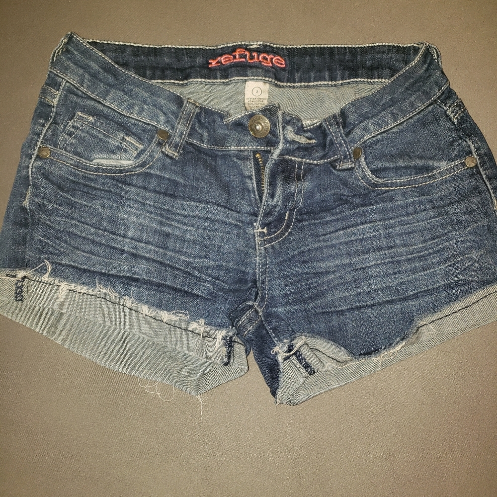Dark denim refuge shorts